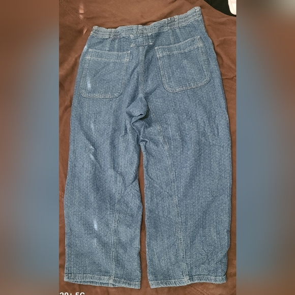 We The Free Quilted Loose Jeans Midnight Voyage - Picture 5 of 8